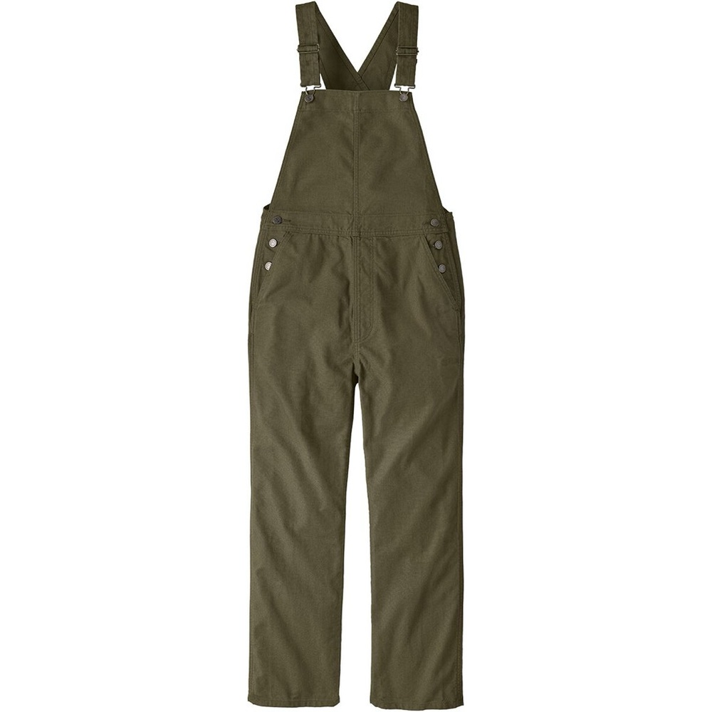 Patagonia Women's Point Reyes Canvas Overalls Basin Green Size Small - Picture 3 of 15